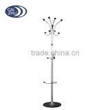 2016 China Supplier Heavy Duty 8 Hooks Metal Tube Coat Rack Stand Hanger thumbnail-1