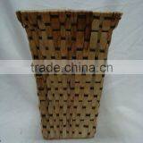 Square Waterhyacinth / Rattan Flower Planter thumbnail-1