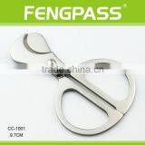 CC-1001 9.7cm 2CR13 Stainless Steel Scissors-Shaped Big Cigar Cutter thumbnail-1