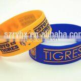 Wholesale Cheap Custom Silicone Bracelet Waterproof Soft Material Silicone Bracelet/wristband/bangle thumbnail-3