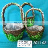 Fiber Cloth Flower Basket thumbnail-2