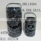 Ceramic Pumpkin Lantern With Handle Festival Holloween Decorations thumbnail-1