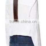 Sexy Ladies Chiffon Shirts Blouse V Neck Long Sleeve Shirts Woman thumbnail-2