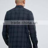 Long Sleeve Point Collar Two Chest Pocket Mens Pre-Shrunk 100% Cotton Breathable Comfort Fit Casual Check Shirts thumbnail-2