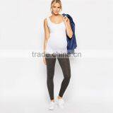 Plain White Maternity Tank Cheap Wholesale Maternity Clothes thumbnail-3
