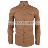 2017 Fashion 100%cotton Long Sleeve Stand Collar Custom Men Oxford Shirt thumbnail-2