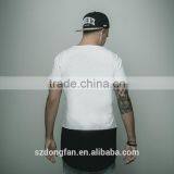 Top Quality Patchwork Tshirt T-shirt Men Longline T Shirt Man Clothes Curved Hem Latest Shirt Designs Men thumbnail-2