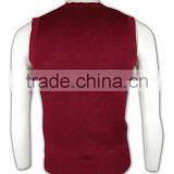ISO9001/BSCI Manufature Good Quality Blank Unisex V-neck Cardigan Vest thumbnail-4