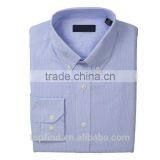 Classic Style 100% Cotton Small Check Long Sleeve Regular Fit Dress Shirt for Men Stitching thumbnail-1