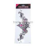 Paper Removable Waterproof Temporary Sternum Tattoo Sticker Body Art Black Filigree Pattern Temporary Sex Tattoo thumbnail-1