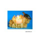 Sell Polyresin Coral Candleholder with Turtle