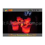 16 Colors Changeable Modern LED Lighting Furniture , Led Bar Chair And Tables