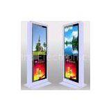 Custom Full Screen Floor Stand LCD AD Display / Digital Signage Kiosk 3G High Definition