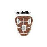 Brown Hand Judaica Washing Cup With Two Handles Polyresin Material