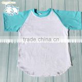 Aqua baby boy clothes 100% cotton children clothing unisex shirts toddler clothing boutique t shirt