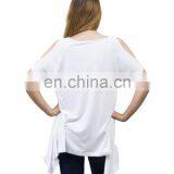 Womens Ladies Dressy Summer Casual Cold Off the Shoulder Tank Tops Shirts Blouse thumbnail-6