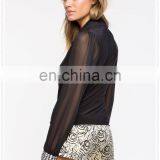 Ladies Western Rhinestone Cuff Shift Blouse Designs on Sale Made in China thumbnail-3