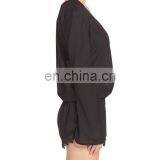 C38 Crochet Inset Cover-Up Beach Rompers thumbnail-3