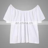 Summer New Style Shirts Sex Off-shoulder Women Shirt Super Soft Cotton T-shirt thumbnail-4