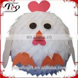 party hanging decoration white chicken shaped paper pinata