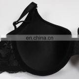 2017 Hot Images Black Lace Side Sexy Lingerie Girls Stylish Plus Size Full Cup Fancy Bra and Panties Brassiere thumbnail-4