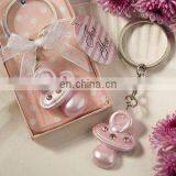 Baby Pink Pacifier Keychain Favor thumbnail-1