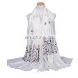 China Big Factory Good Price Latest Fashion Hijab Scarf With Fringe thumbnail-1