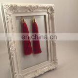 2017 Wholesale Fashion Jewelry Red Color Long Silk Tassels for Jewelry thumbnail-1