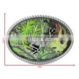 Zinc Alloy Casting 100mm Oval Shape Metal Buckle With Eagle Pattern thumbnail-5