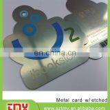 Non-standard Size Barcode Printing Cheap Metal Stainless Steel Card thumbnail-1