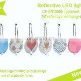 Pvc Reflective Keychain With LED Inside