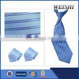 Classic Fashional Navy Striped Silk Neckties thumbnail-1