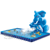 Giant Inflatable Swimming Pool With Slide for Land Water Park