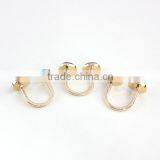 Hot New Round Genstone Ring Gold Plated Alloy Ring for Girls thumbnail-5