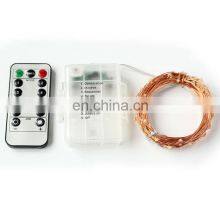 IP65 Colorful 8 Functions Remote Control Outdoor or Indoor Battery Led Copper String Light for Events Christmas Holiday Use thumbnail-4