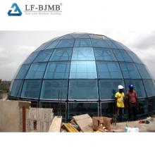 Steel Dome Tempered Glass Roof Design thumbnail-5