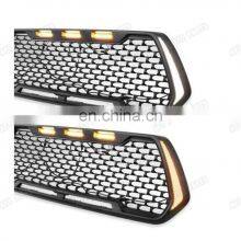 With LED Turn Signal Lights &Day Lights Front Grille Grill for Tacoma 2016-2020 thumbnail-2