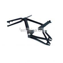 Modify Luxury Matt Black Carbon Fiber Track Bicycle Frame Bike Frameset With Stem for BSA thumbnail-4