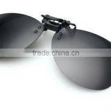 High Qulality Yellow Night Vision Mirrored Women Men Clip on Driver PC Sunglasses thumbnail-2