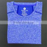 88% Polyester 12% Spandex Women Gym Clothing T-shirts thumbnail-3