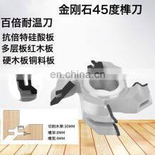 LIVTER 45 Degree Woodworking Milling Tenoning Cutter Four Side Spindle Moulder Machine Finger Jointing Shaper Cutters thumbnail-3