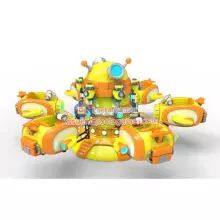 Guangdong Zhongshan Tai Le Play Children's Indoor and Outdoor Inspection Free Waterproof Lifting Aircraft 6-seat Amusement Equipment Mini Lifting Aircraft thumbnail-5