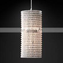 Custom Deluxe Halo Circular Smoke Gray Crystal Industrial Metal Pendent Light for Home Hotel Bar Ceiling Suspension Lighting thumbnail-5