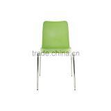Replica Chrome Metal Frame PP Seat Designer Furniture Green B&T Leo Side Chair,Leo Chair, Alp Nuhoglu Leo Stacking Chair thumbnail-2