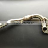 polished exhaust pipe stainless steel EVO8 exhaust downpipe