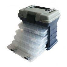 Fishing Tackle Box Four Removable Racks Lure and Hooks Storage Multipurpose Utility Box thumbnail-2