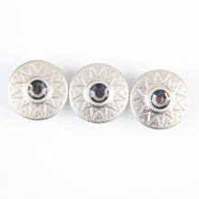 Denim Button Jeans Clothes Engraved Brass and Rivet Jeans Jacket Logo Custom Metal Buttons for Denim Jeans With Diamond