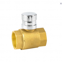 1 Inch 3 Way NPT Internal Thread Copper Brass Ball Valve With Nipple Angle Ball Valve thumbnail-1