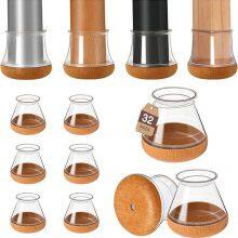 Chair Leg Floor Protectors, Silicone Chair Leg Caps, Round Covers for Hardwood, Protect Wooden Floors From Scratches and Noise thumbnail-1