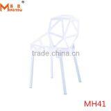Cheap Metal Leg Plastic Seat Colorful Chairs thumbnail-5